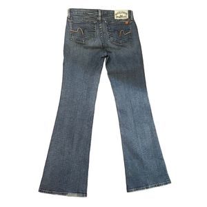 Angel Denim Blue Authority Flare Jeans (Sz 31)